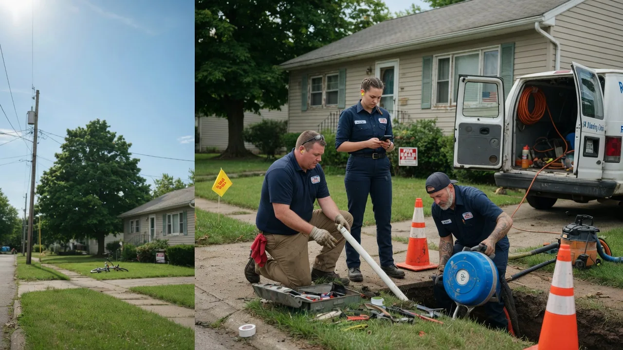 Sewer Line Repair in Grissom Arb, IN near me